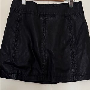 Free people leather look skirt